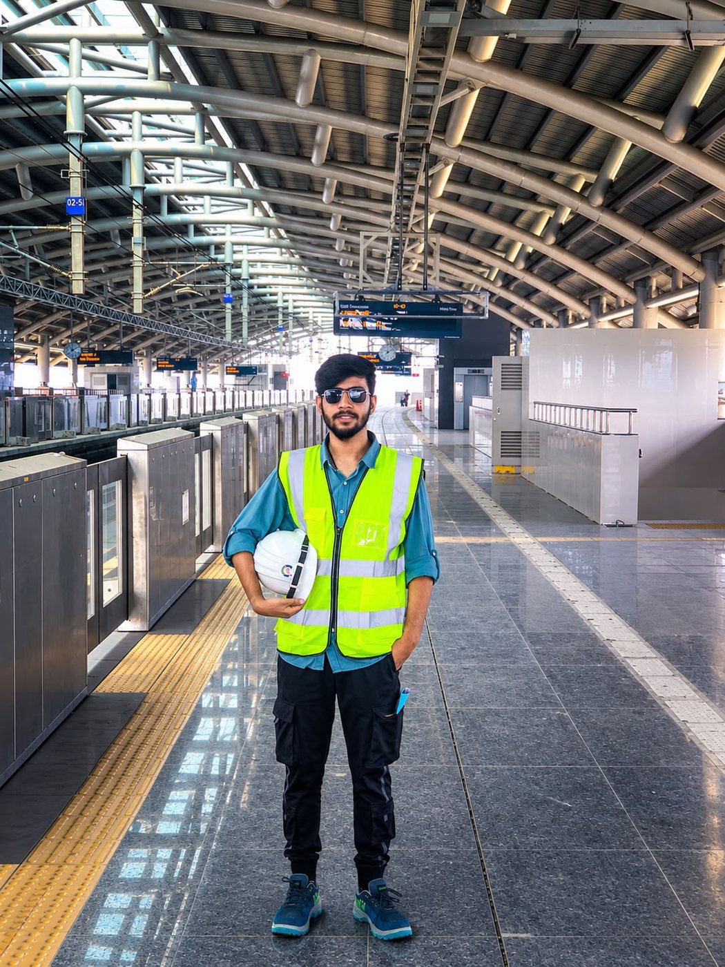 On the platform, MRT Line-6